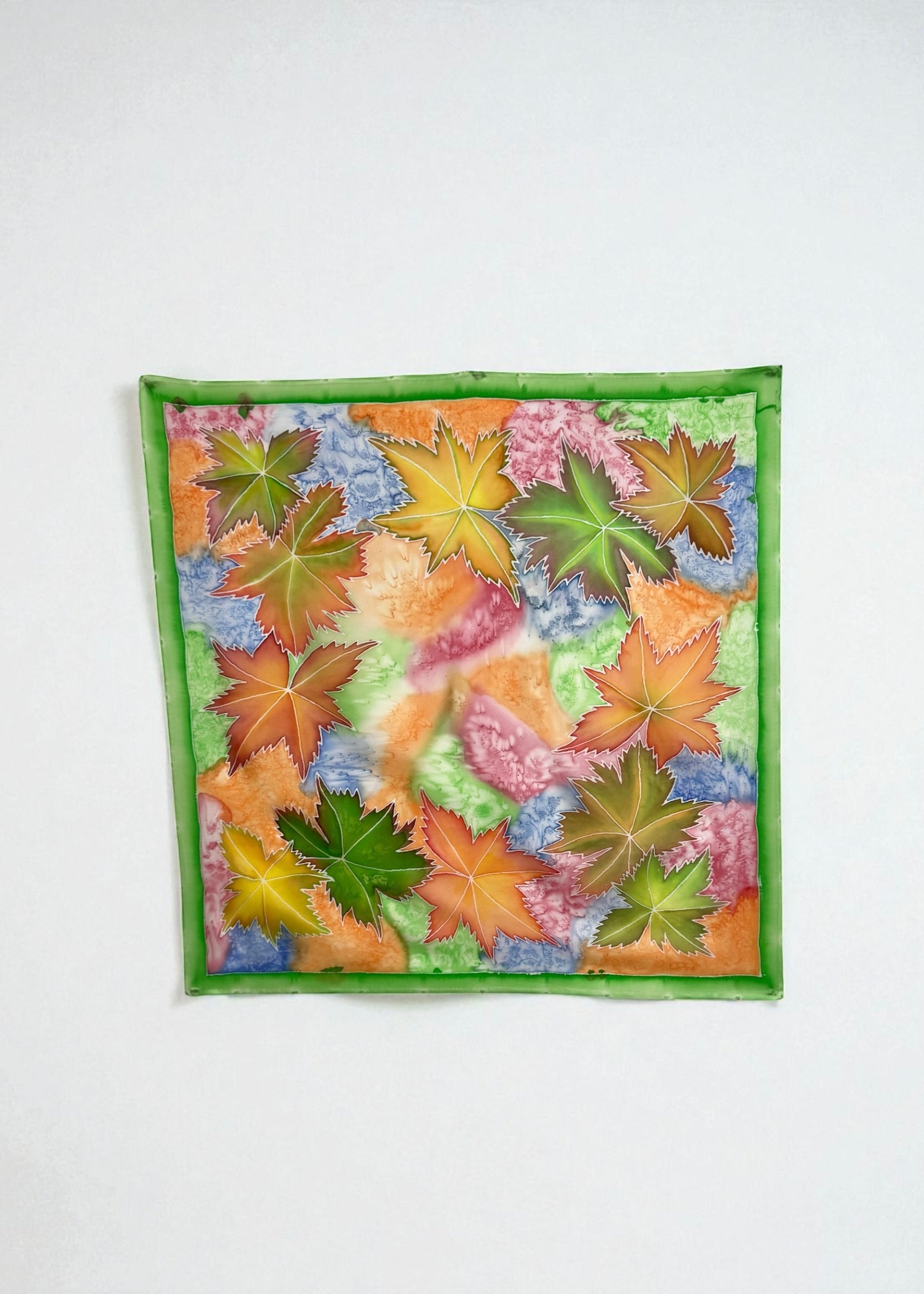 Handmade silk scarf